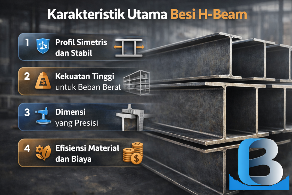 Karakteristik Utama Besi H-Beam. pipagalvanis.co.id