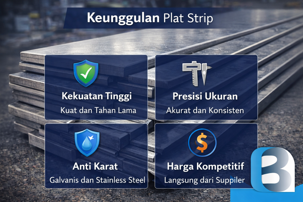 Keunggulan Plat Strip. pipagalvanis.co.id