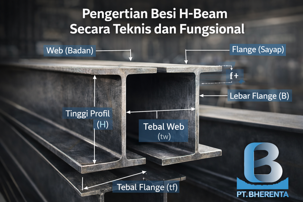 Pengertian Besi H-Beam Secara Teknis dan Fungsional. pipagalvanis.co.id